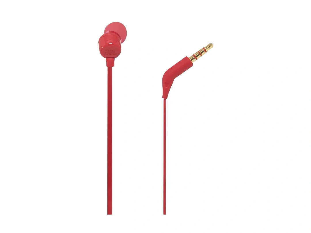 JBL T110 in-Ear Wired Headphones - Red in Qatar JBL T110 in-Ear Wired Headphones - Red in Qatar